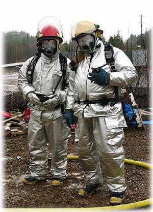 Fire Fighters Receive Aircraft Fire Fighting Training